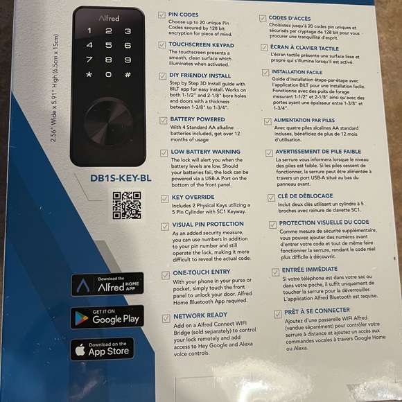 Alfred Touchscreen Smart Deadbolt - Picture 9 of 9